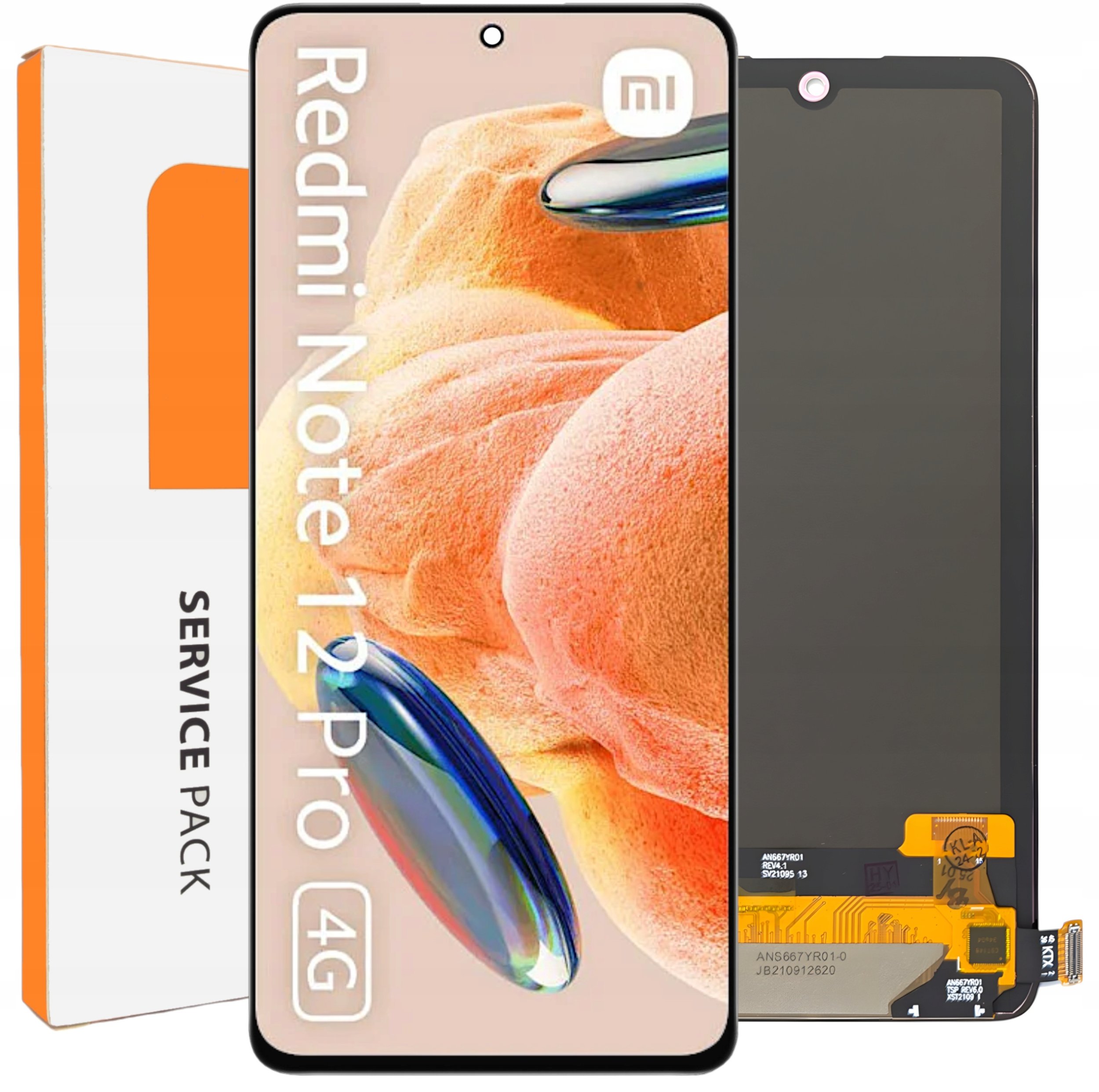 ORYGINALNY SERVICE PACK WYŚWIETLACZ LCD DO XIAOMI REDMI NOTE 12 PRO 4G