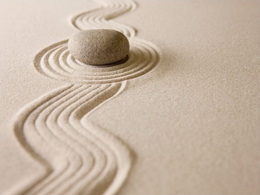 DecoNest Fototapeta - Zen sand garden - 200X154