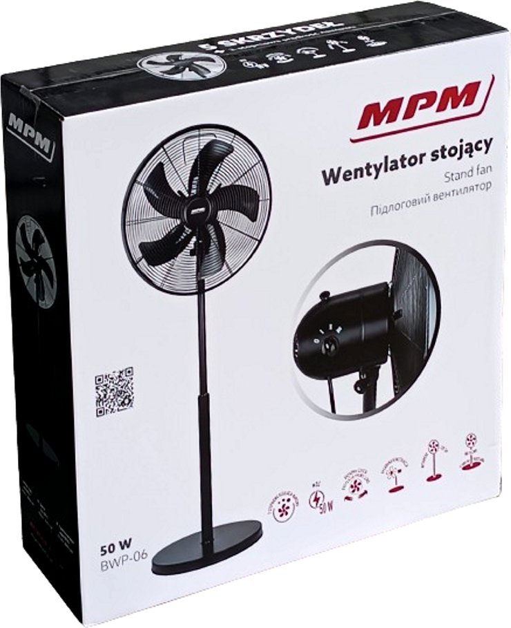 Wentylator mPTech Wiatrak - Wentylator podłogowy MPM BWP-06 - 50W
