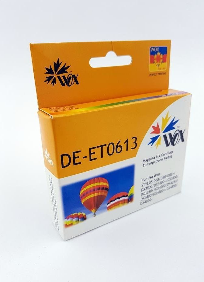 Tusz THI Zgodny Tusz Magenta do EPSON D88 DX3800 DX3850 DX4200 DX4250 DX4800 DX4850 / T0613 C13T06134010 / Czerwony / 12 ml / zamiennik uniwersalny