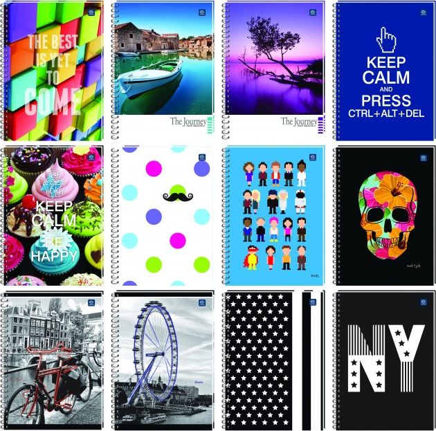 Herlitz KOŁOZESZYT A4 LINIE 100 KARTEK LOSOWY WZÓR OKŁADKI