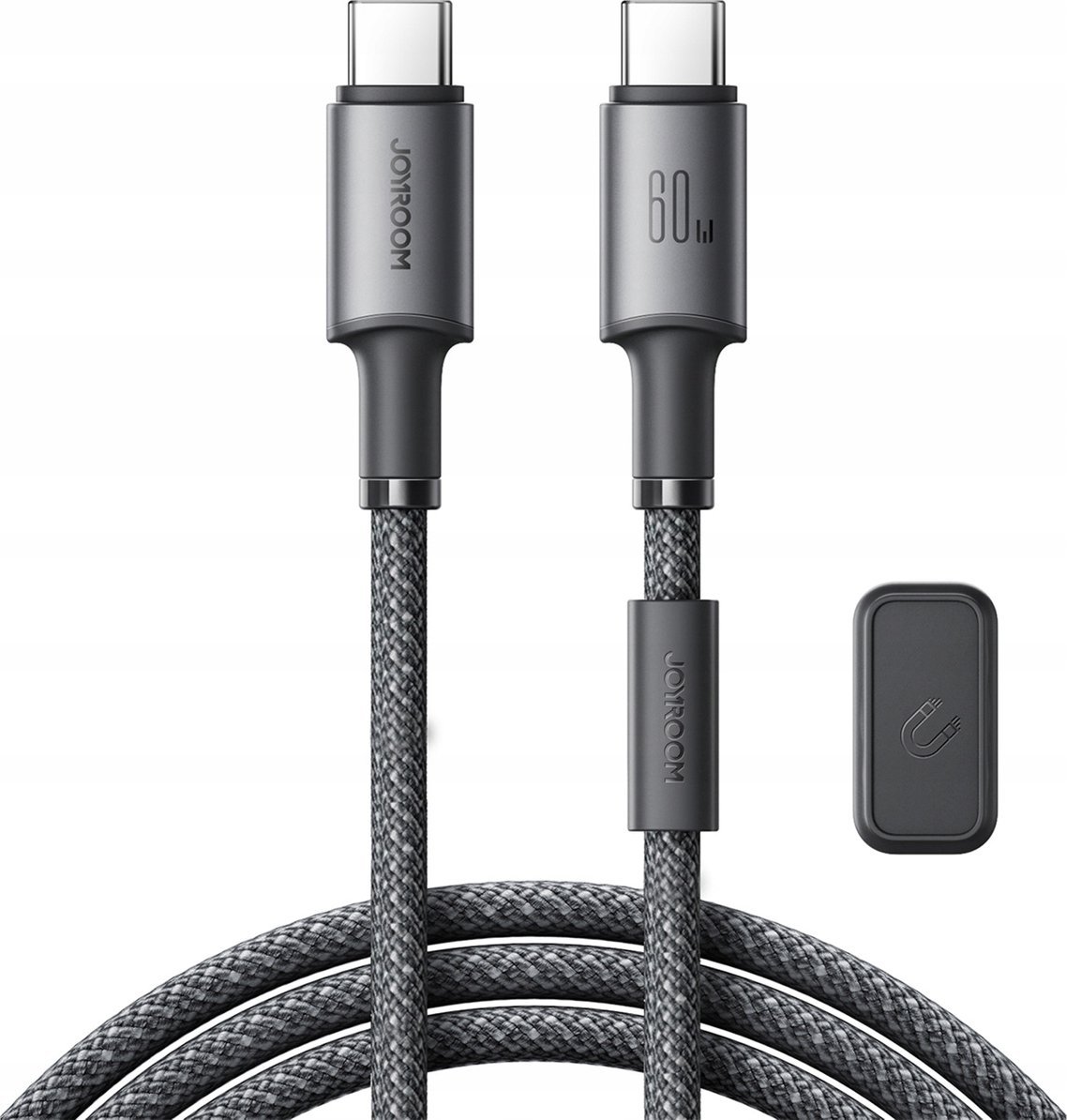 Kabel USB Joyroom USB-C - USB-C 1.2 m Szary (JYR1122)