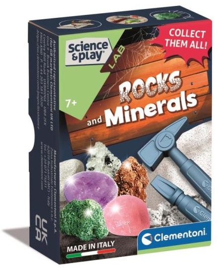 Clementoni Naukowa zabawa Minerały i skały 75095