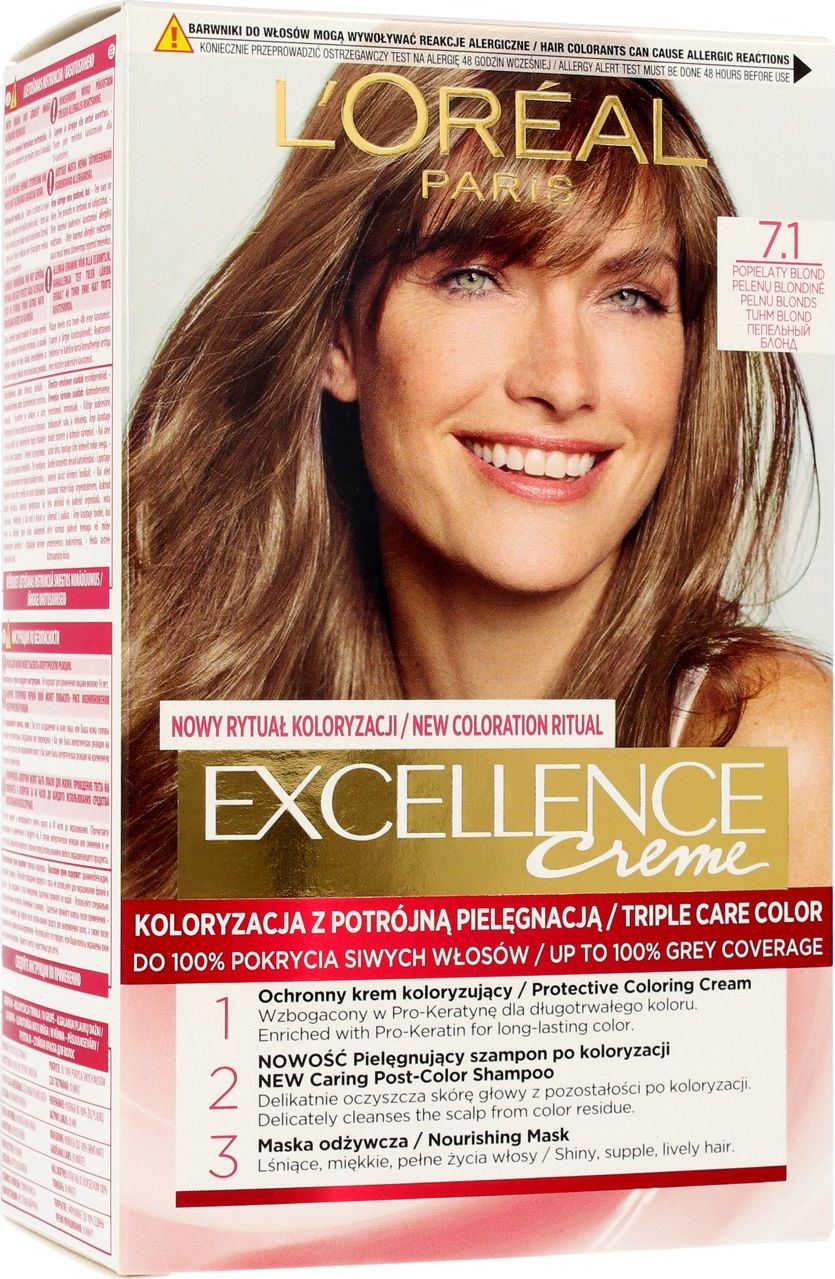 L’Oreal Paris Excellence Creme 7.1 popielaty blond