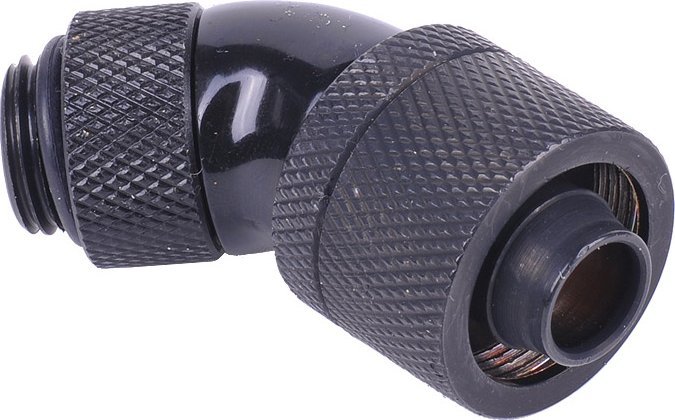 Alphacool Złącze 45 stopni AG na 16/10mm - obrotowe, czarne