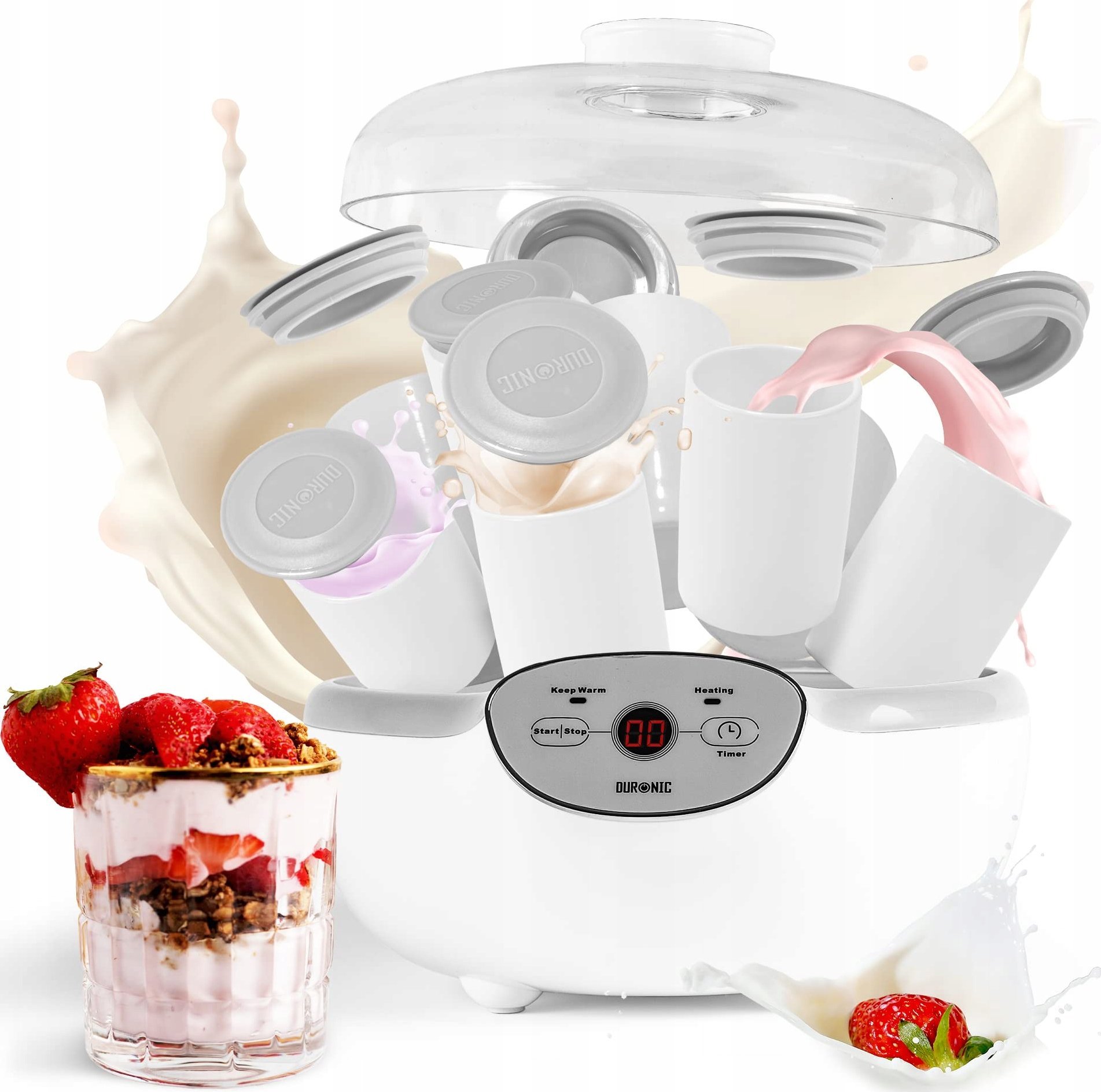 Jogurtownica Duronic Duronic YM2 Jogurtownica automat do jogurtów 20W |