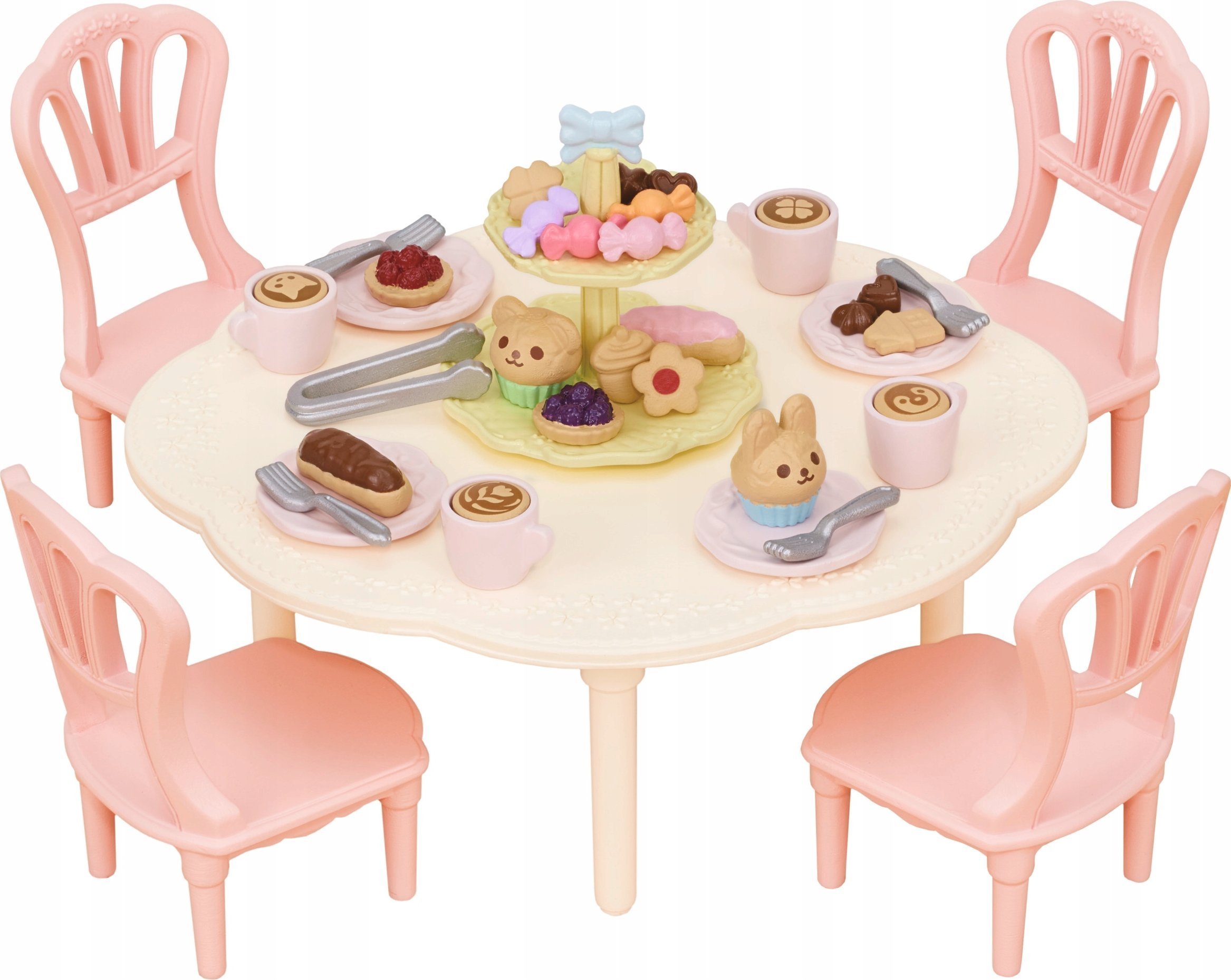 Epoch Sylvanian Families - Stół, krzesła i mnóstwo słodkości (5742SYL)