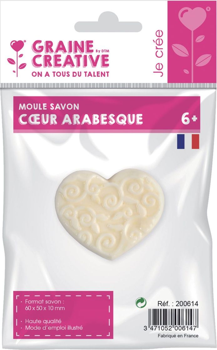 Graine Creative Foremka mini do mydła Serce Arabeska