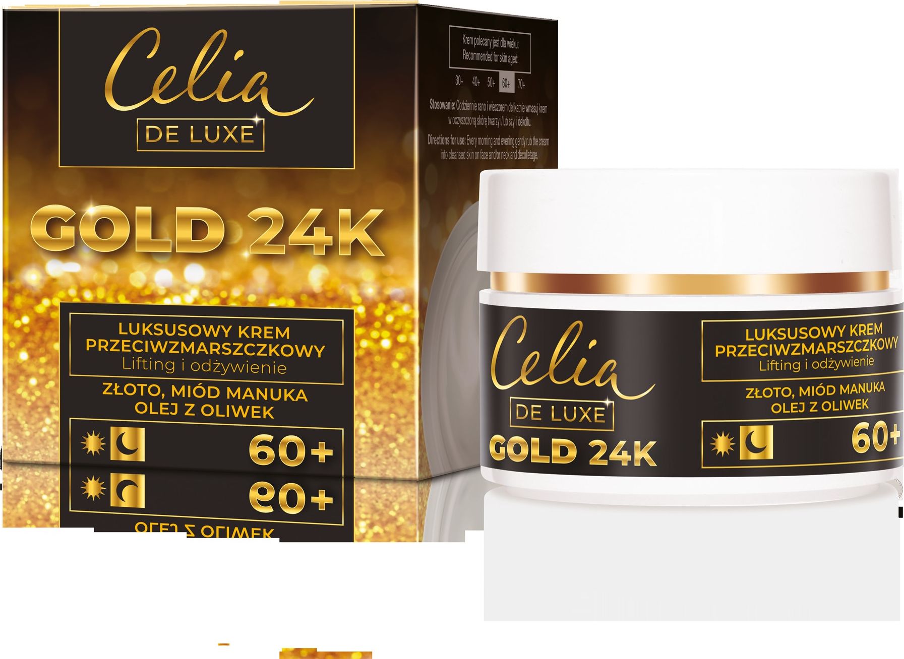 Celia Gold 24K Luksusowy Krem przeciwzmarszczkowy 60+