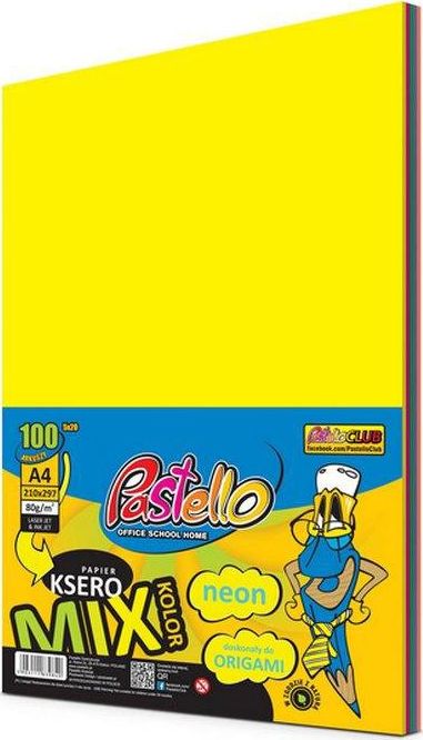 Pastello Papier ksero A4 80g żółty 100 arkuszy