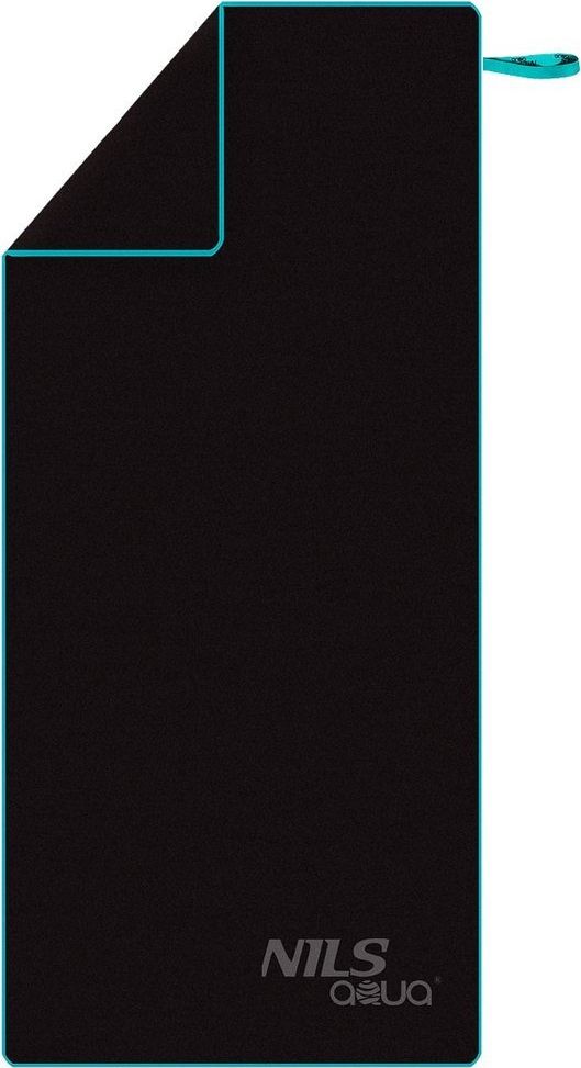 Nils Extreme Ręcznik z mikrofibry Nils Aqua NAR13 200x90 cm czarny