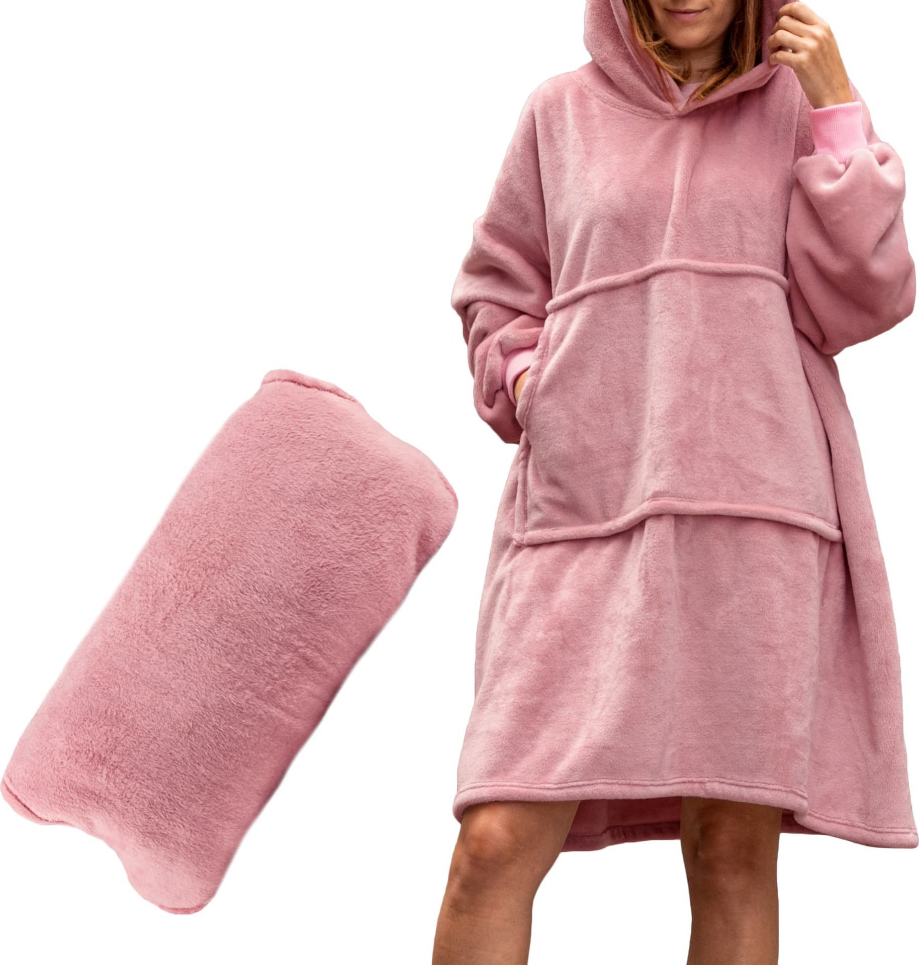 Froster Bluzair - Bluza koc - Różowy