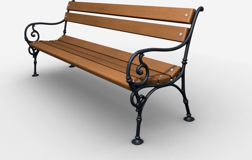 Baster Ławka żeliwna ogrodowa, parkowa na taras id.0109