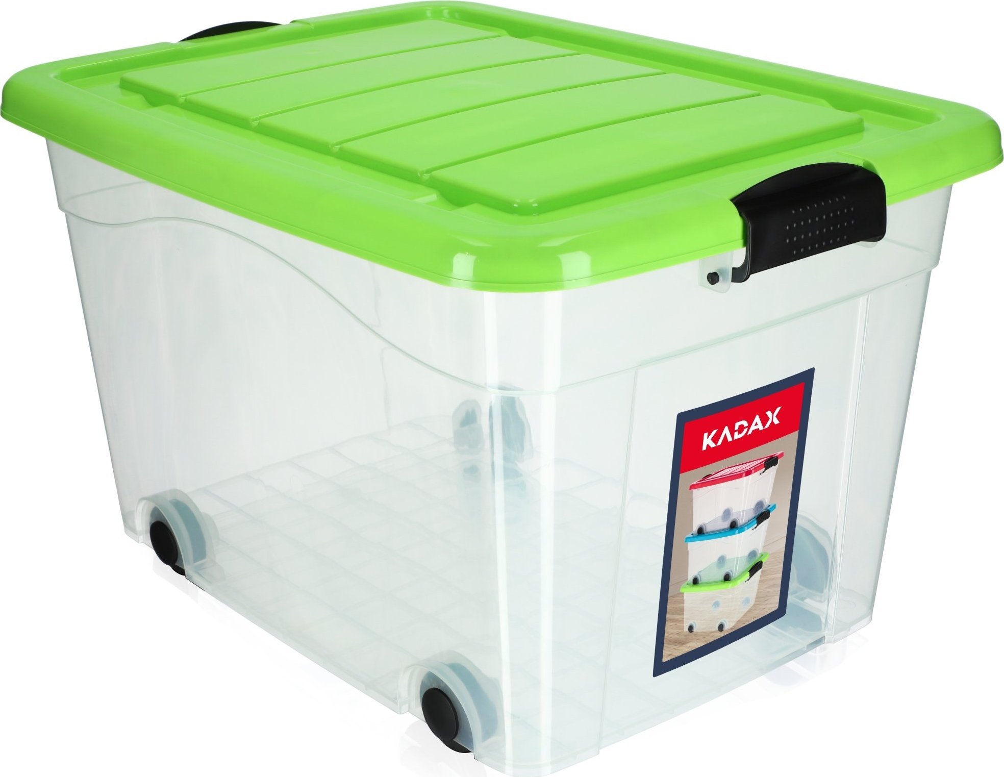 Kadax Pojemnik Organizer Pudełko Zabawki Na Kółkach 60L