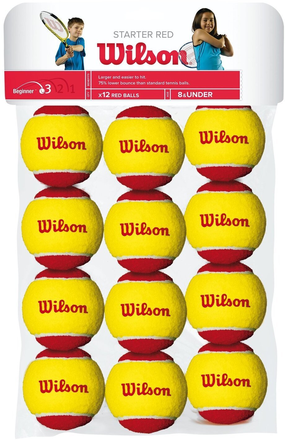 WILSON STARTER RED BALLS ( 12 gb. )