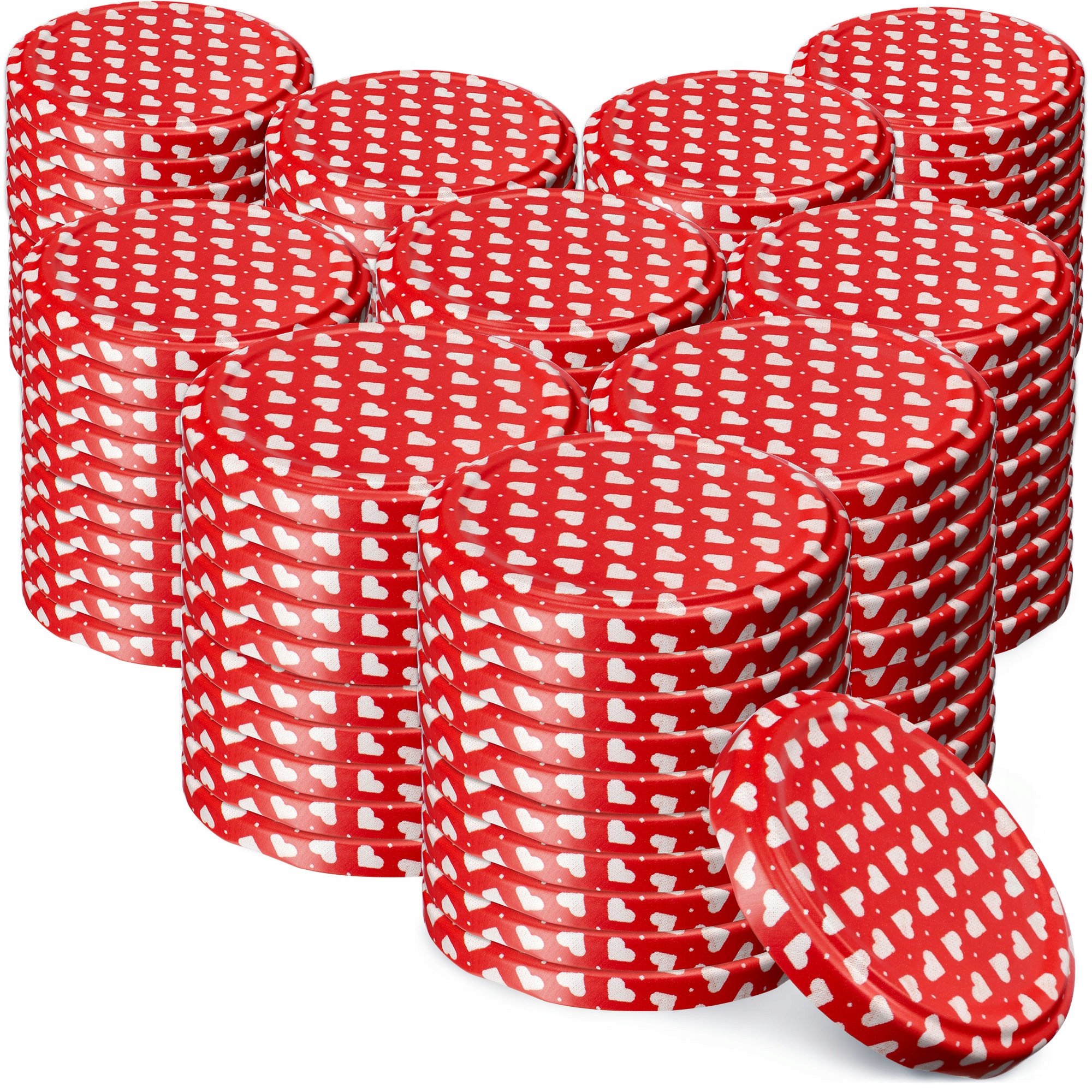 KADAX 100x Zakrętki Do Słoików Fi 66 Nakrętki Na Słoiki Wieczka Przetwory