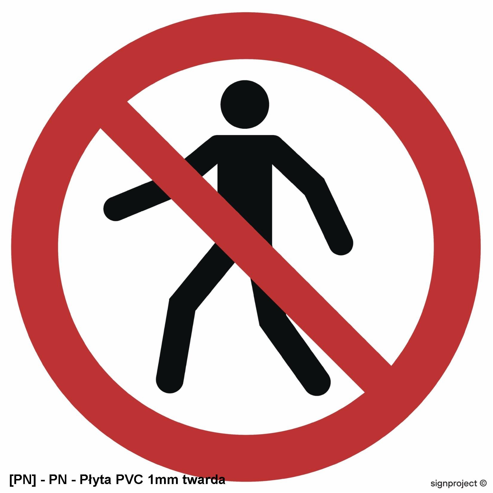 GA004 - Zakaz przejścia 250x250