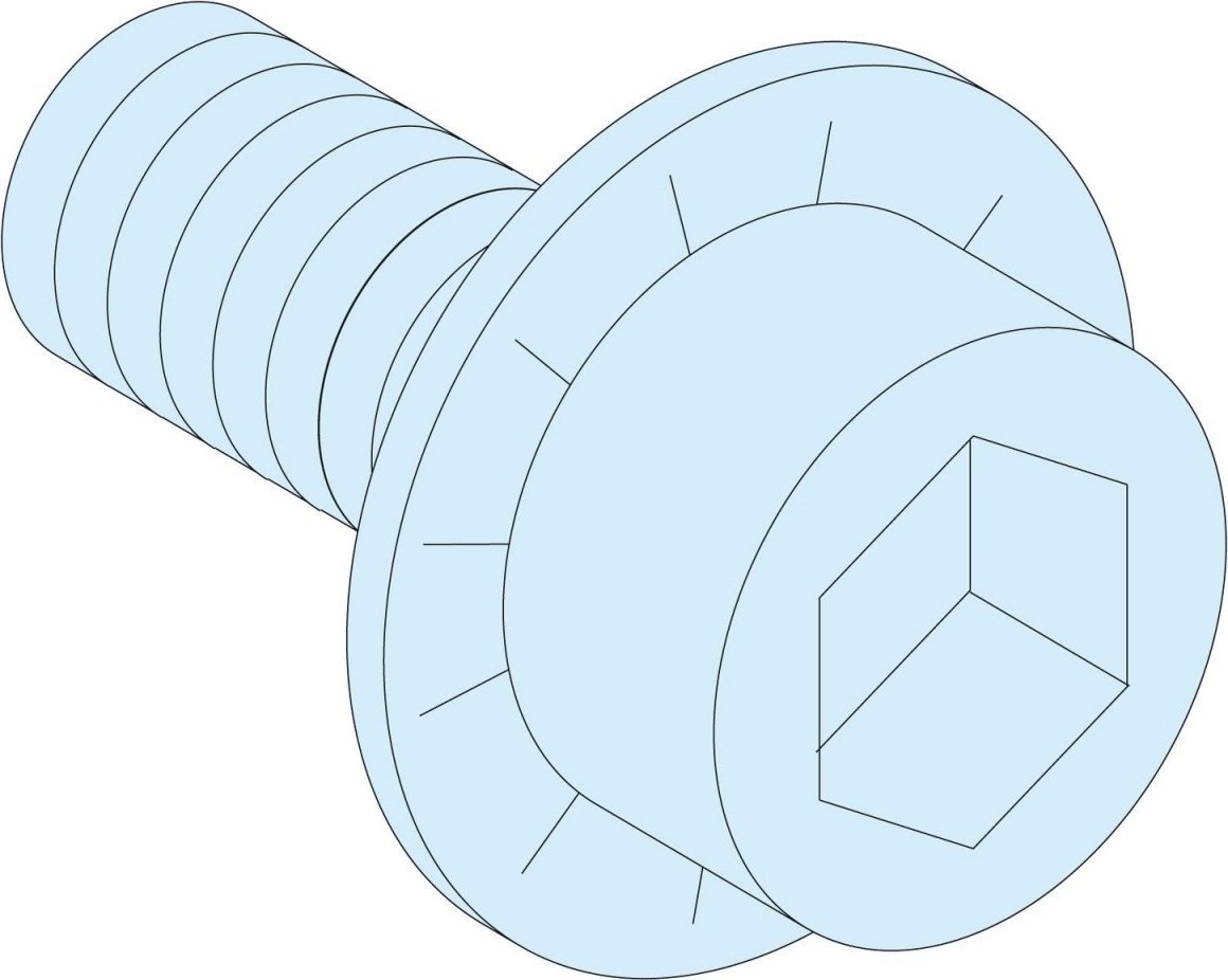 Schneider Electric Prisma Plus, System G i P, 20 śrub do szynoprzewodów Powerclip LVS04158