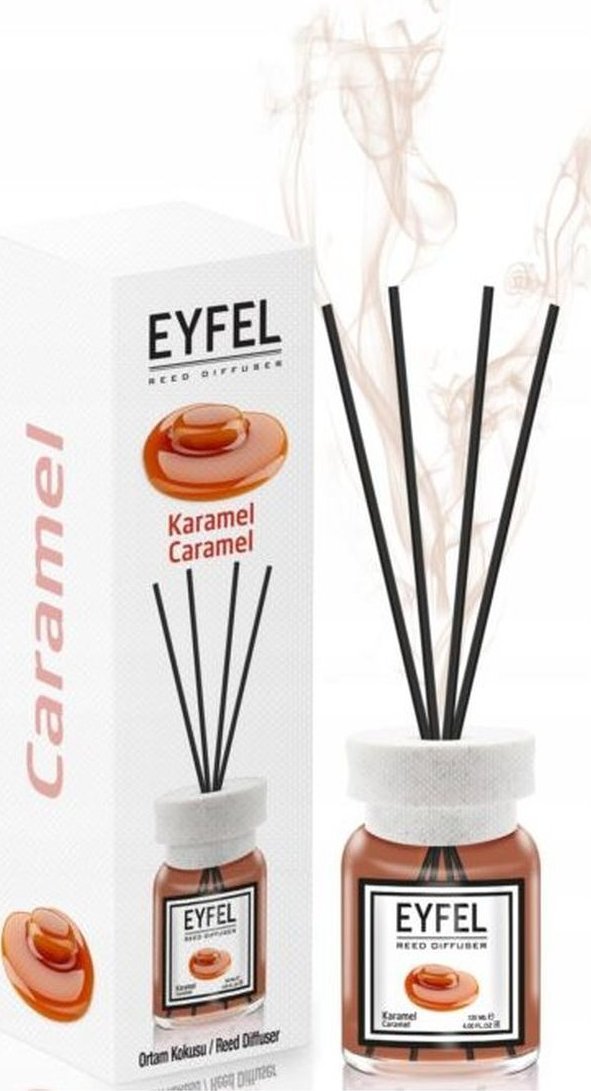 Eyfel Dyfuzor zapachowy z patyczkami Karmel 120ml