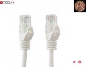 Techly KABEL KROSOWY PATCHCORD U/UTP CAT6 1,5M BIAŁY 100% MIEDŹ (ICOC U6-6U-015-WHT)