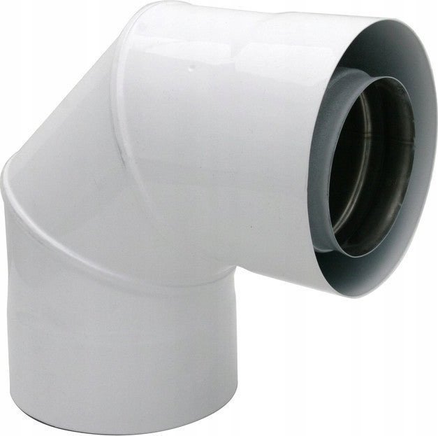 SpiroFlex 60/100 kolano dwuścienne 90 białe