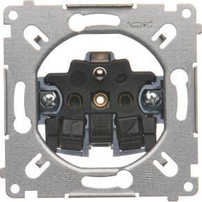 Kontakt-Simon Simon 54 mechanizmy Gniazdo wtyczkowe z uziemieniem (mechanizm) 16A, 250V~, szybkozłącza SGZ1CM