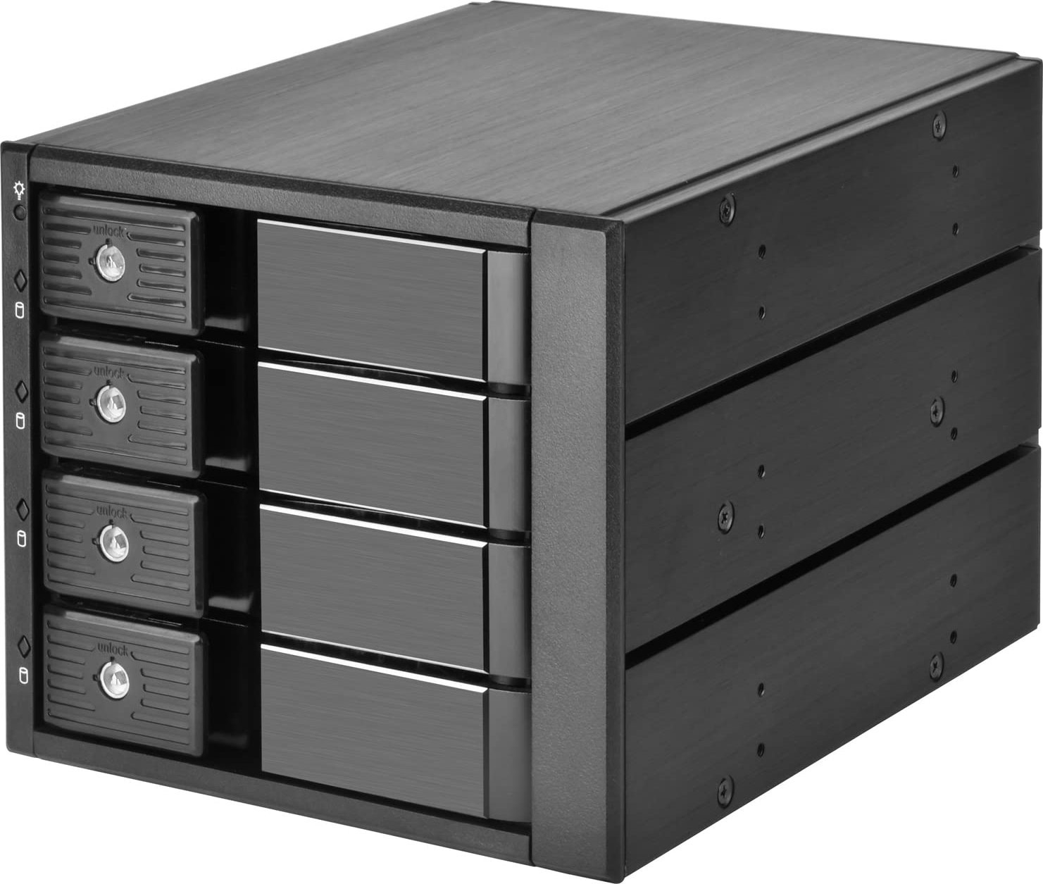 SilverStone SilverStone SST-FS304-12G Externes 3,5-Zoll-Gehäuse, 4-Bay - schwarz