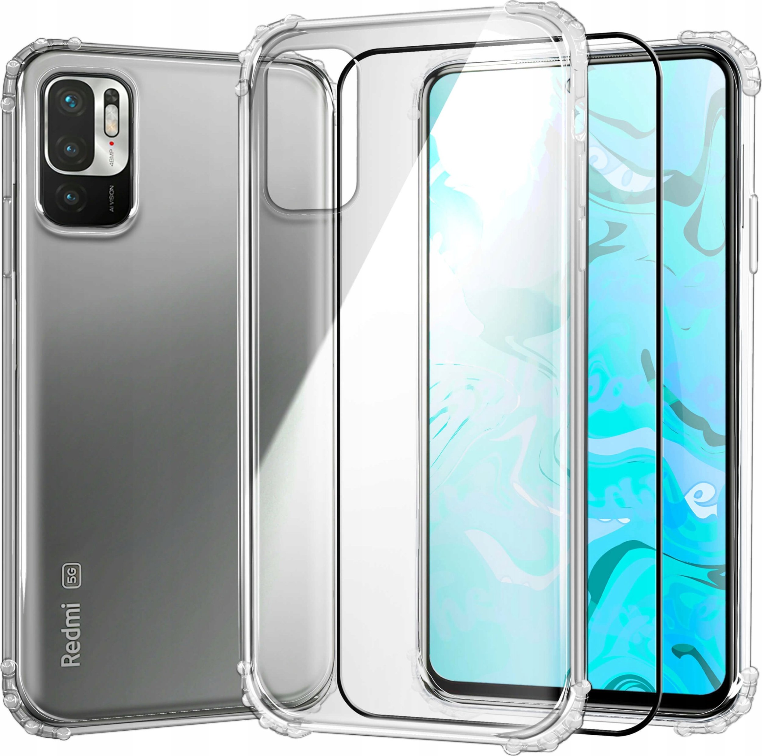 Hello Case ETUI PANCERNE DO XIAOMI REDMI NOTE 10 5G | CASE SILIKON GUMOWE SLIM SZKŁO