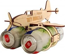 Koszulkowy Produkt personalizowany - Piwolot taty (imię) - samolot na piwo z grawerem