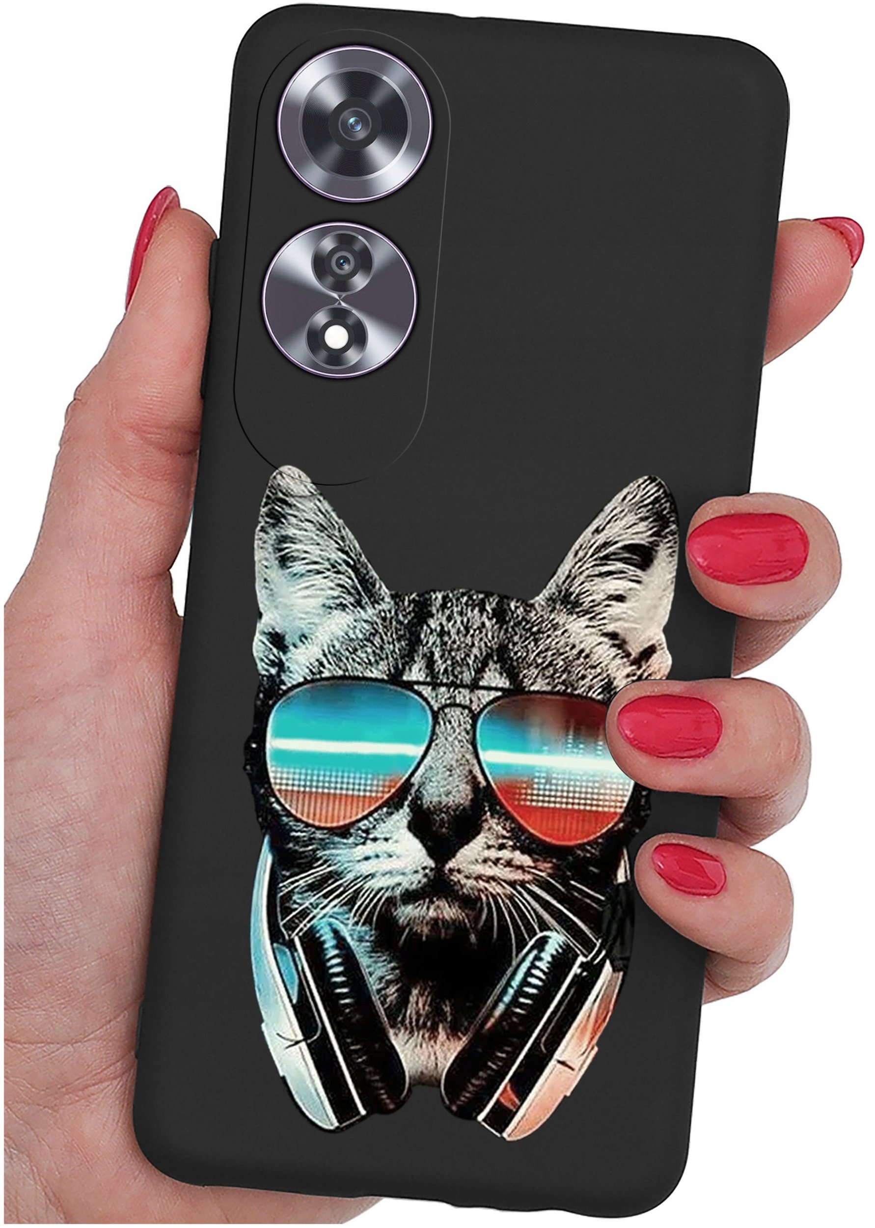 Etui do Oppo A60 4G WZORY |SILIKONOWE MATT CASE + SZKŁO 9H