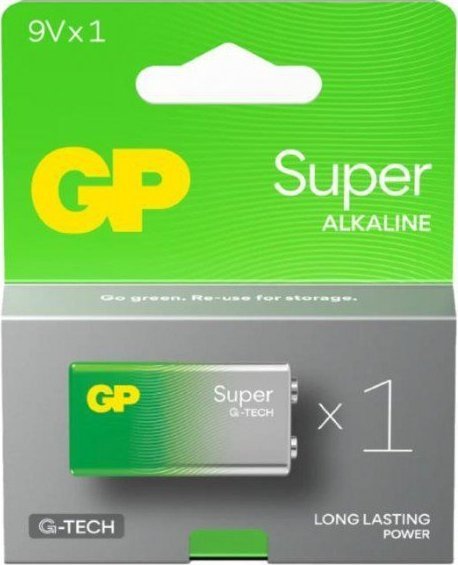 GP BATERIA SUPER ALKALINE 9.0V (1 SZT)