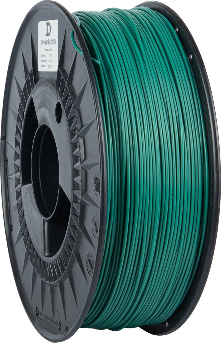 3DPower Filament 3DPower Basic PLA 1.75mm Turkusowy 1kg