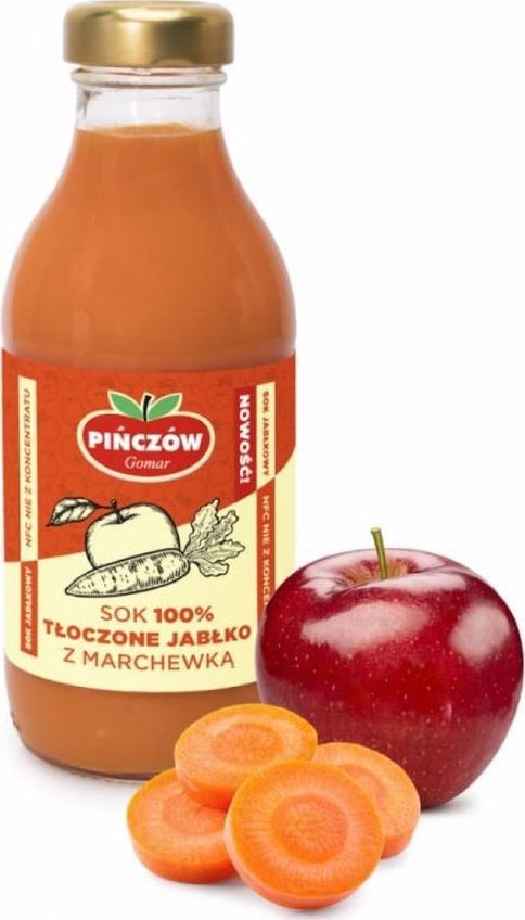 GOMAR Gomar Pińczów sok 100% tłoczone jabłko z marchewką 300ml