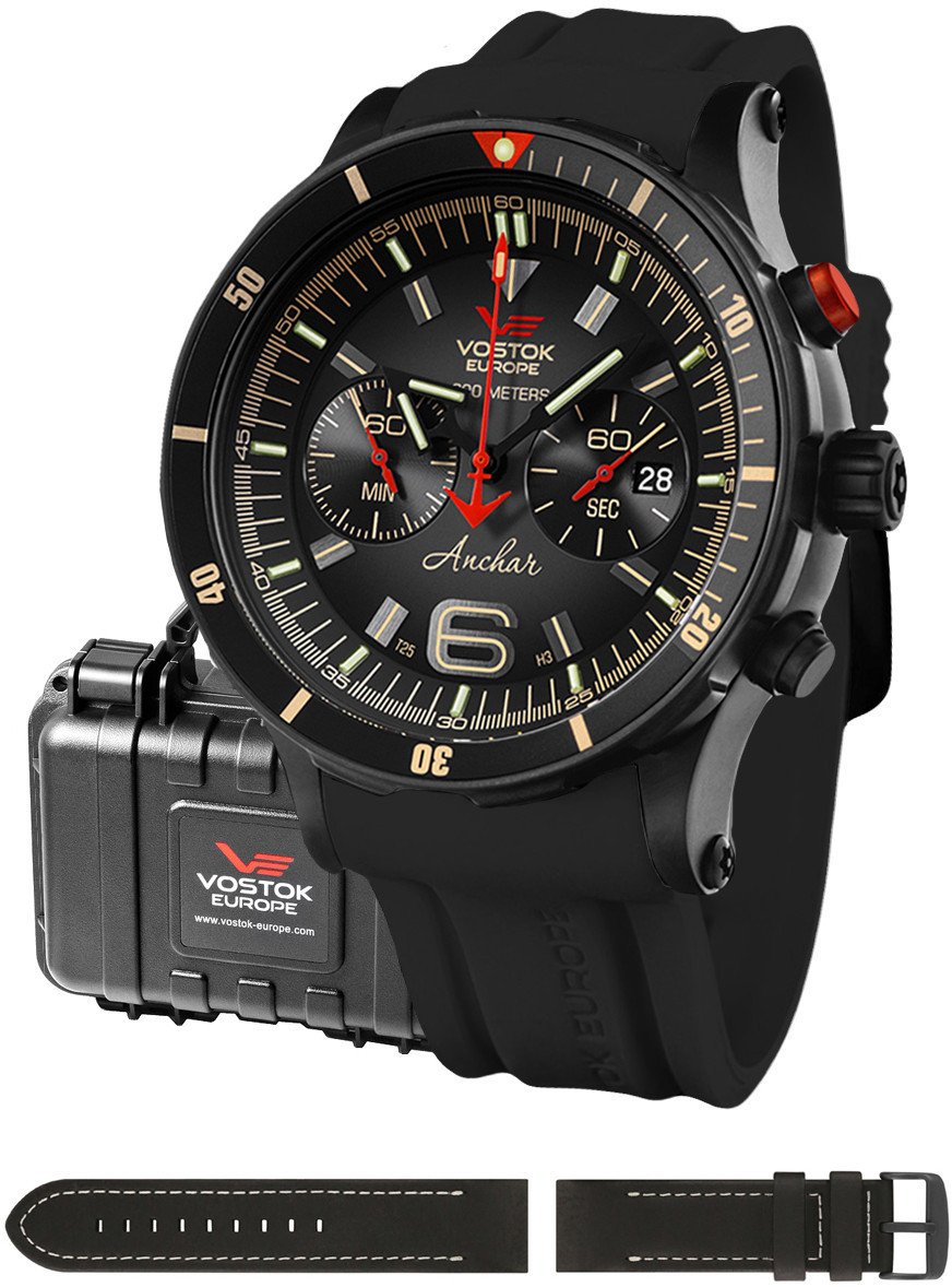 Zegarek męski Vostok Europe 6S21-510C582S czarny