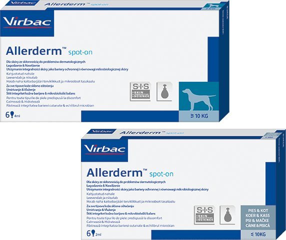 VIRBAC VIRBAC Allerderm Spot-on (pipeta 6 x 4ml)