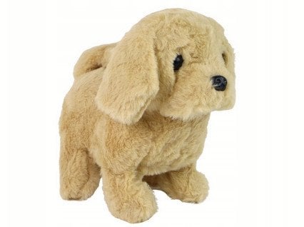 Chodzący Piesek Zabawka Interaktywna Szczekający Beżowy