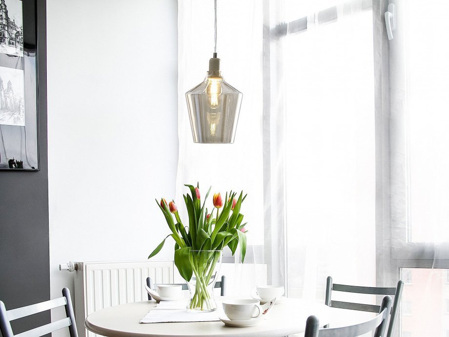 Lampa wisząca Beliani Lampa wisząca szklana złota SANTON!