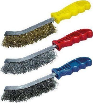 Wolfcraft Zestaw szczotek drucianych ręcznych - Wolfcraft