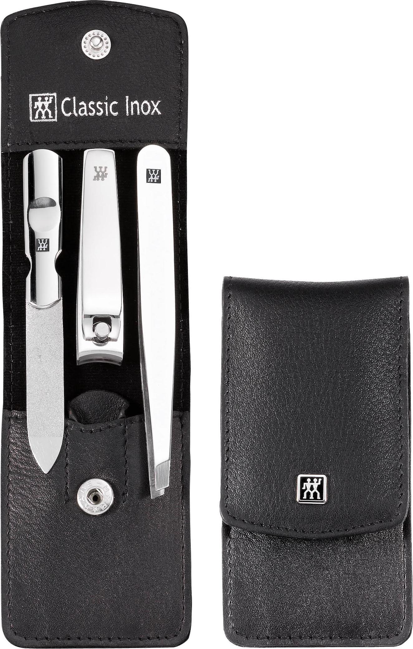 Zwilling Zwilling CLASSIC INOX Neat's leather case, black, 3 pc