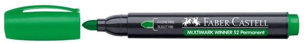 Marker permanent 52 zielony (12szt) FABER CASTELL