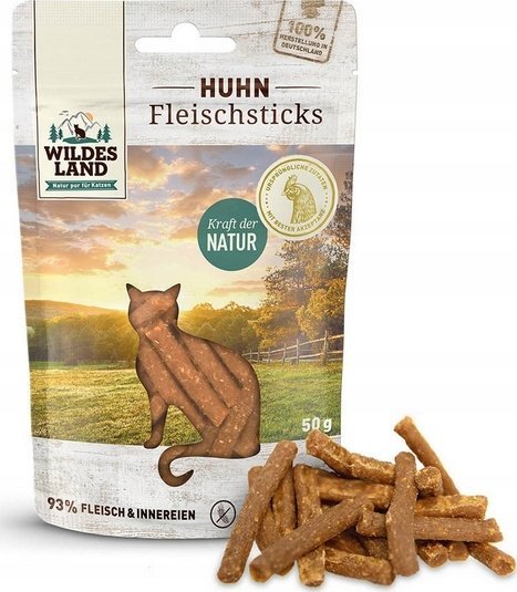 Wildes Land Wildes Land Cat Fleischsticks Huhn 50g