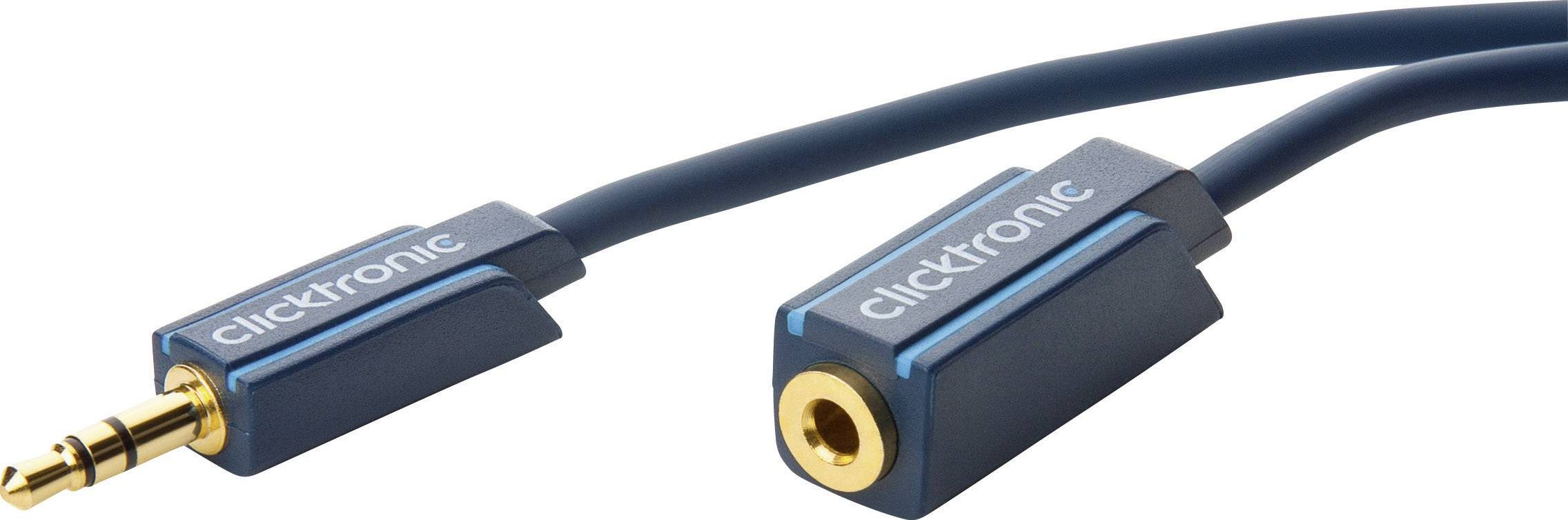 Kabel Clicktronic Jack 3.5mm - Jack 3.5mm 1.5m granatowy (RB70486)