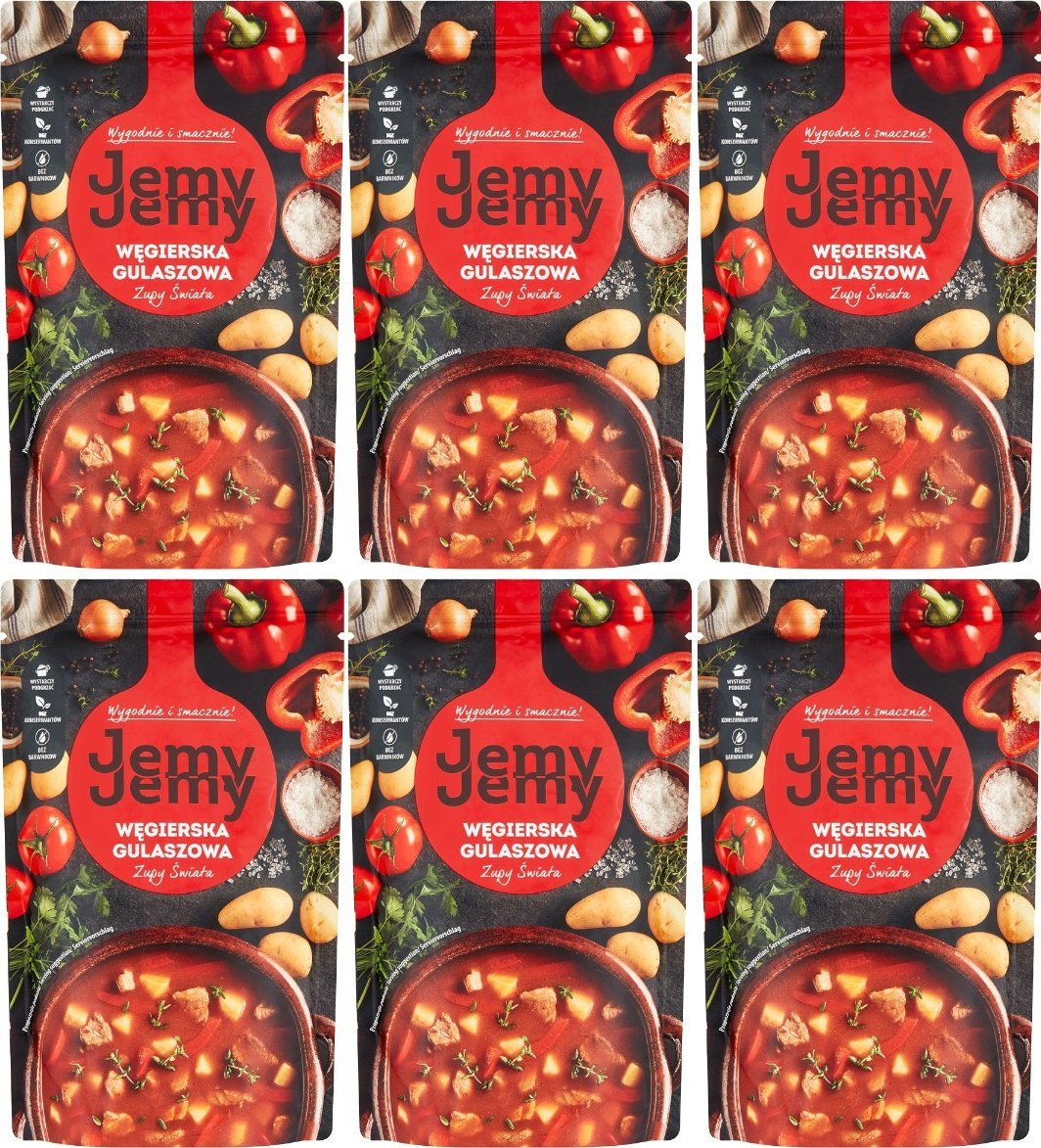 JemyJemy JemyJemy Zupy Świata Zupa węgierska gulaszowa 400 g x 6 sztuk