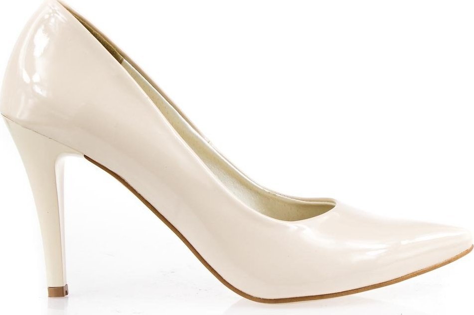 Butdam Beżowe lakierowane szpilki-37