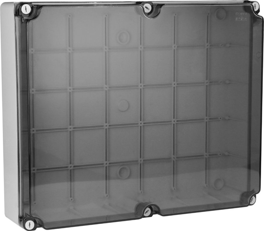 Marlanvil Puszka natynkowa hermetyczna wym/wew 460x380x120 transparentna z zawiasami IP66 015.A.PK M-L 1162