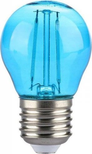 V-TAC Żarówka LED 2W Filament E27 Kulka G45 Kolor VT-2132 Kolor Niebieski 60lm