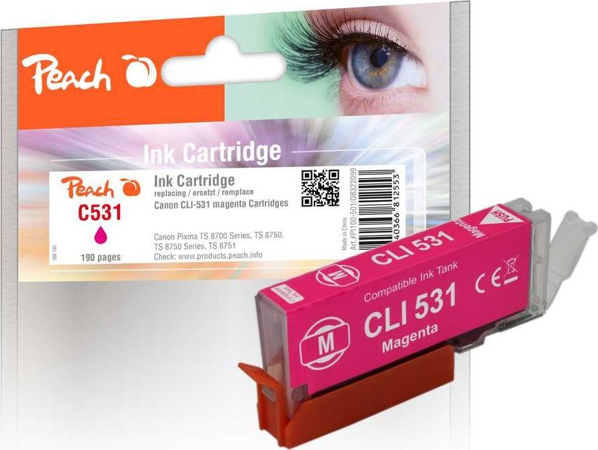 Peach Tusz Canon CLI-531 6121B002 magenta kompatybilny