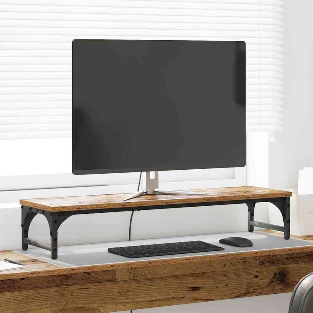 vidaXL Stojak na monitor w stylu vintage 85 x 23 x 15,5 cm