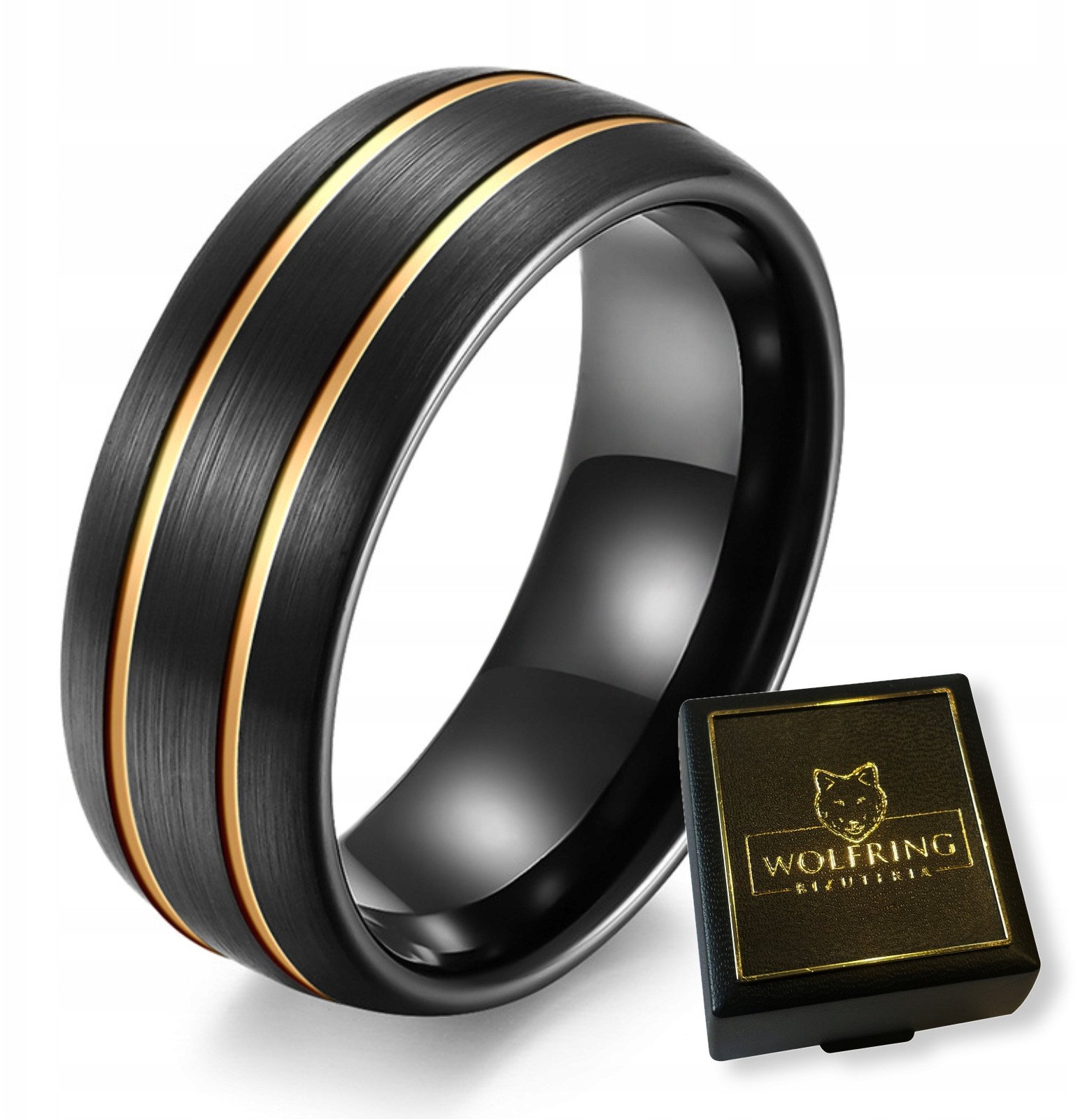 PIERŚCIEŃ OBRĄCZKA z Wolframu WOLFRING EU19 US09