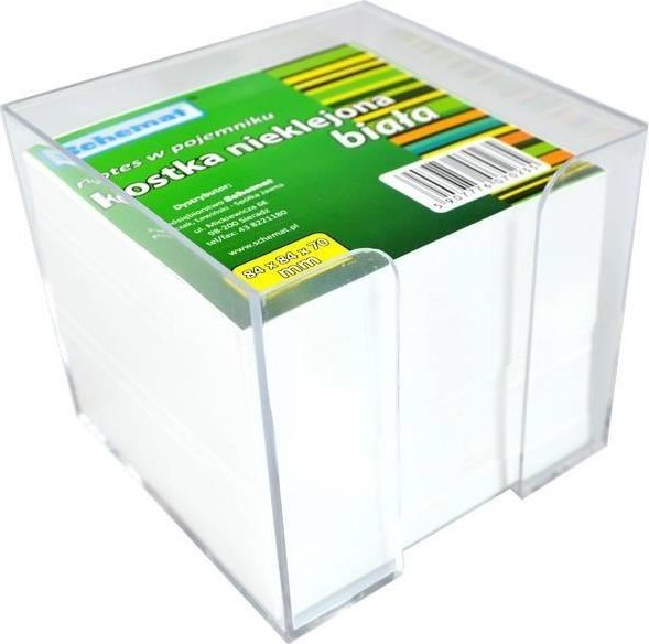 Kostka biała 84x84x70mm w pojemniku nieklejona